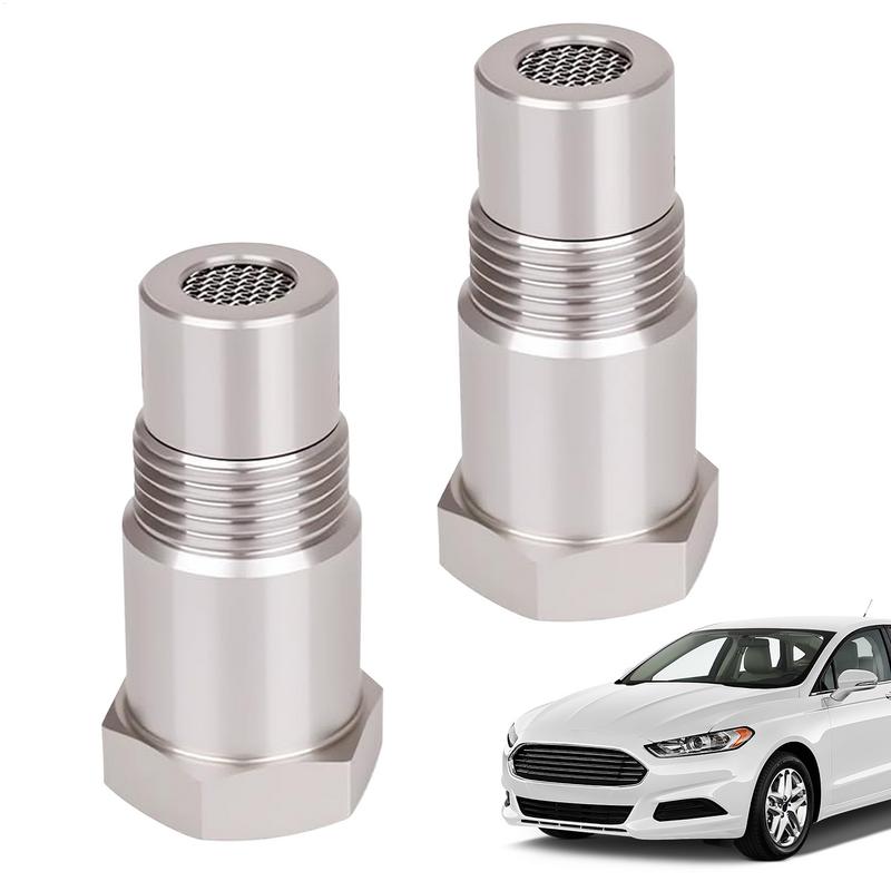 

O2 Sensor Spacer Stainless Steel 2 Pieces O2 Sensor Bypass Automotive Replacement Connector For Engine Bypass Drain Spark Drip United States