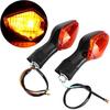 Turn Indicator Lamp, 1 Pair Turn Indicator Lamp Fit for CRF250L Motorcycle Modified Accessories (Black and Yellow)