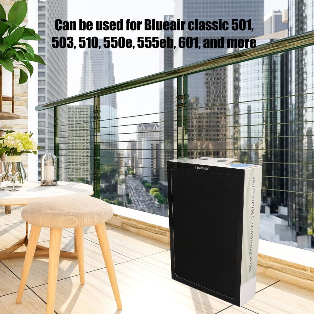 3 Pcs Air Purifier Filter Efficient Powerful Disposable Particle Filter Replacement for Blueair 500 600 Series