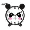 Time Teaching Clock Cartoon Animal Alarm for Students, Non-Ticking Quiet Movement Electronic Clock, Battery Operated Desk Home Bedroom