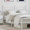 VidaXL White Metal Headboard 140 Cm 353619
