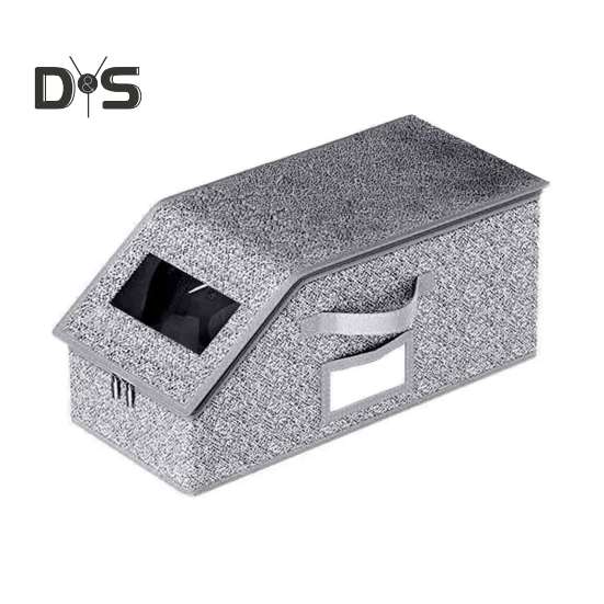 

1/2 шт. Коробка для хранения шляп, органайзер для бейсболок с прозрачным окошком, застежка-молния, пыленепроницаемая, штабелируемая коробка для шляп 1pc