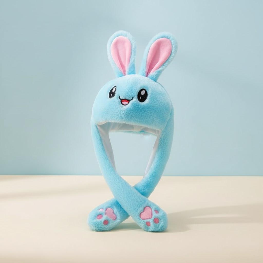 Cute Cartoon Rabbit Ear Hat Kawaii Bunny Ears Plush Winter Cosplay Anime Hat Birthday Gift Accessory