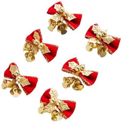Holiday Decorating Christmas Ornaments Festive Bow Accents Handmade Ornaments Bicolor Gold Seasonal Cheer Sounds