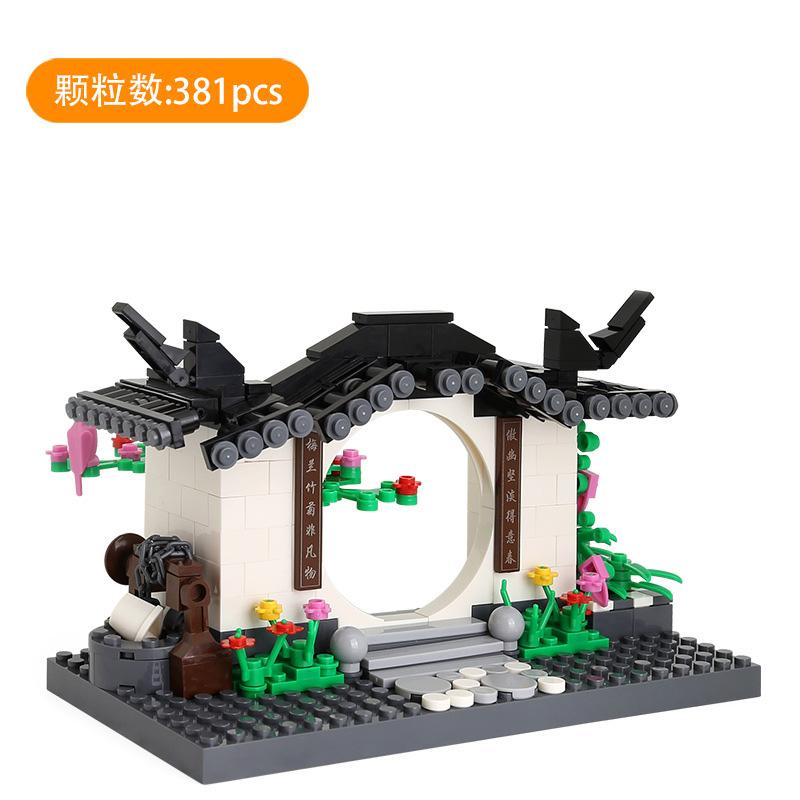 

City house architecture Super Villa Cottage creative set model building blocks bricks Friends Kid Toy Children ideas Chinoiserie