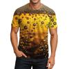 Men's Crew-neck Casual Printed Short-sleeved T-shirt Top