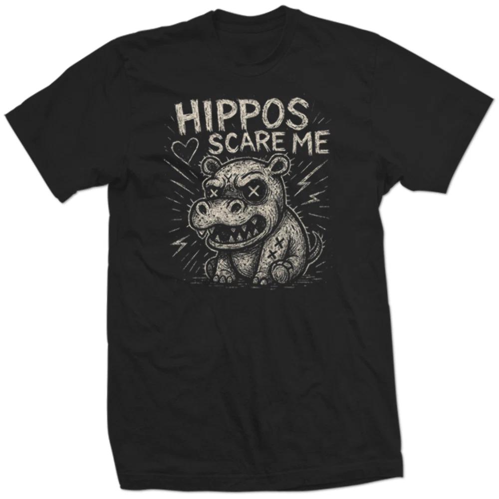 HIPPOS ARE SCARY -They Sink Boats Meme Shirt - Funny Survival Shirt 2XL