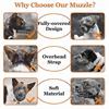 Dog Muzzle Soft Nylon Muzzle - Adjustable Breathable Mesh Muzzle, Dog Mask, Mouth Cover For Anti-biting Anti-barking Licking Cover