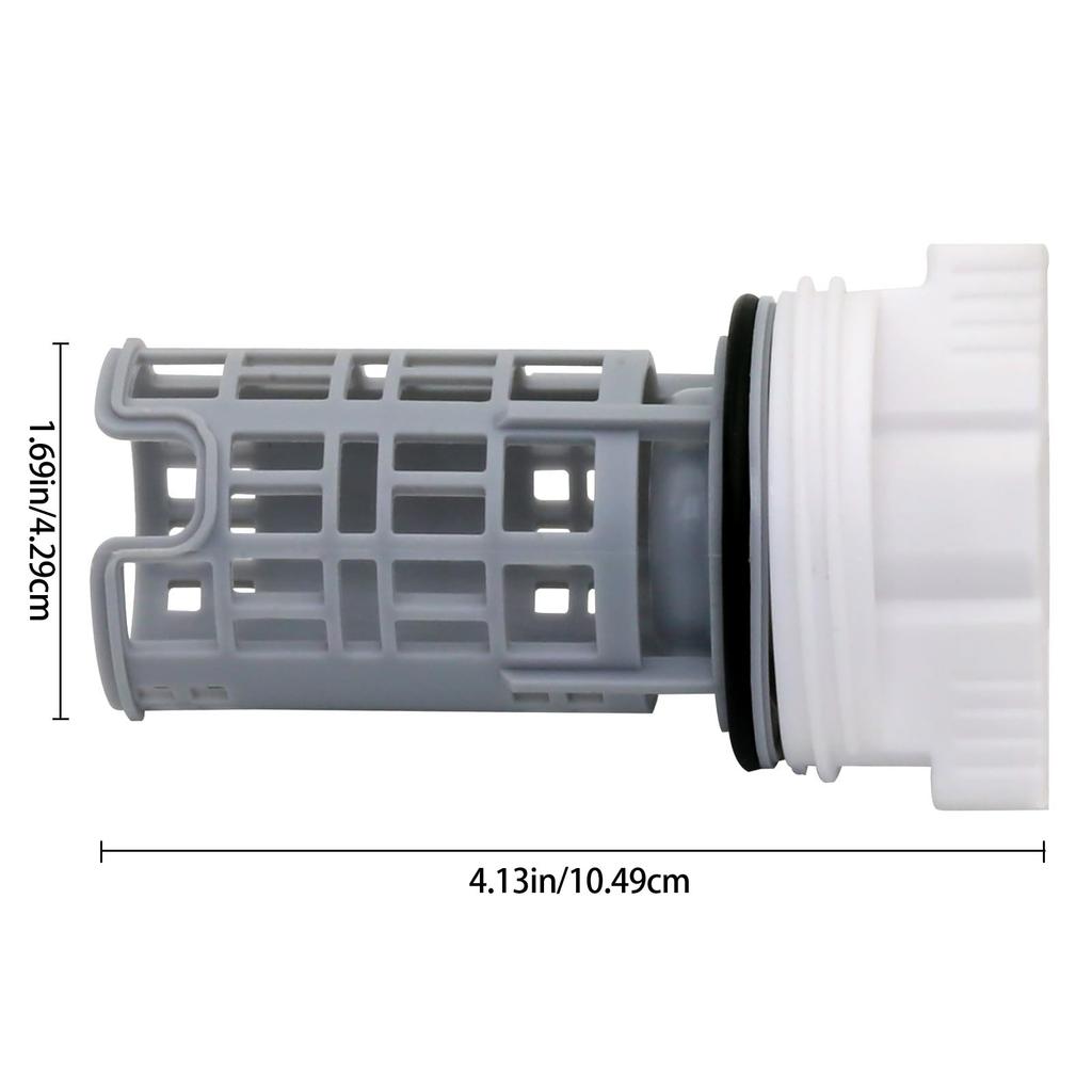 High Capacity Washing Machine Drain Pump Filter High Efficiency Anti Clog Laundry Filter Plastic Replacement Accessories