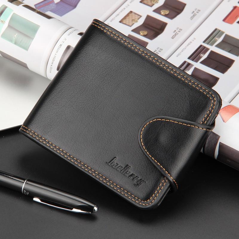 Men s Short Wallet Korean Version Youth Multi Slot Buckle Business 30% Discount Ticket Holder 13X10X2