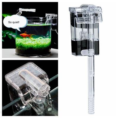 USB/plug Waterfall Fish Tank Filter Transparent Mute Aquarium Hang On Filter External Small-scale Submersible Filtration