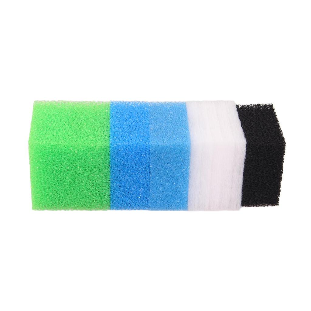 Juwel Compact / Bioflow 3.0 / M için Uyumlu Akvaryum Filtre Süngeri Seti (1x İnce, 1x Kaba, 2x Nitrat, 2x Karbon, 5x Poli)