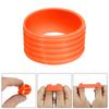 PATIKIL Badminton Racket Handle Grip Racquet Fixing Rubber Absorbent Orange Rings, 20-Pack, Rings, Rings, Non-Slip, Overgrip,