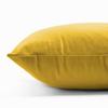 (Ochre, 2 x Cushion Cover) Crushed Velvet Cushion Covers Luxury Plush Plain Soft Sofa Cushion Covers