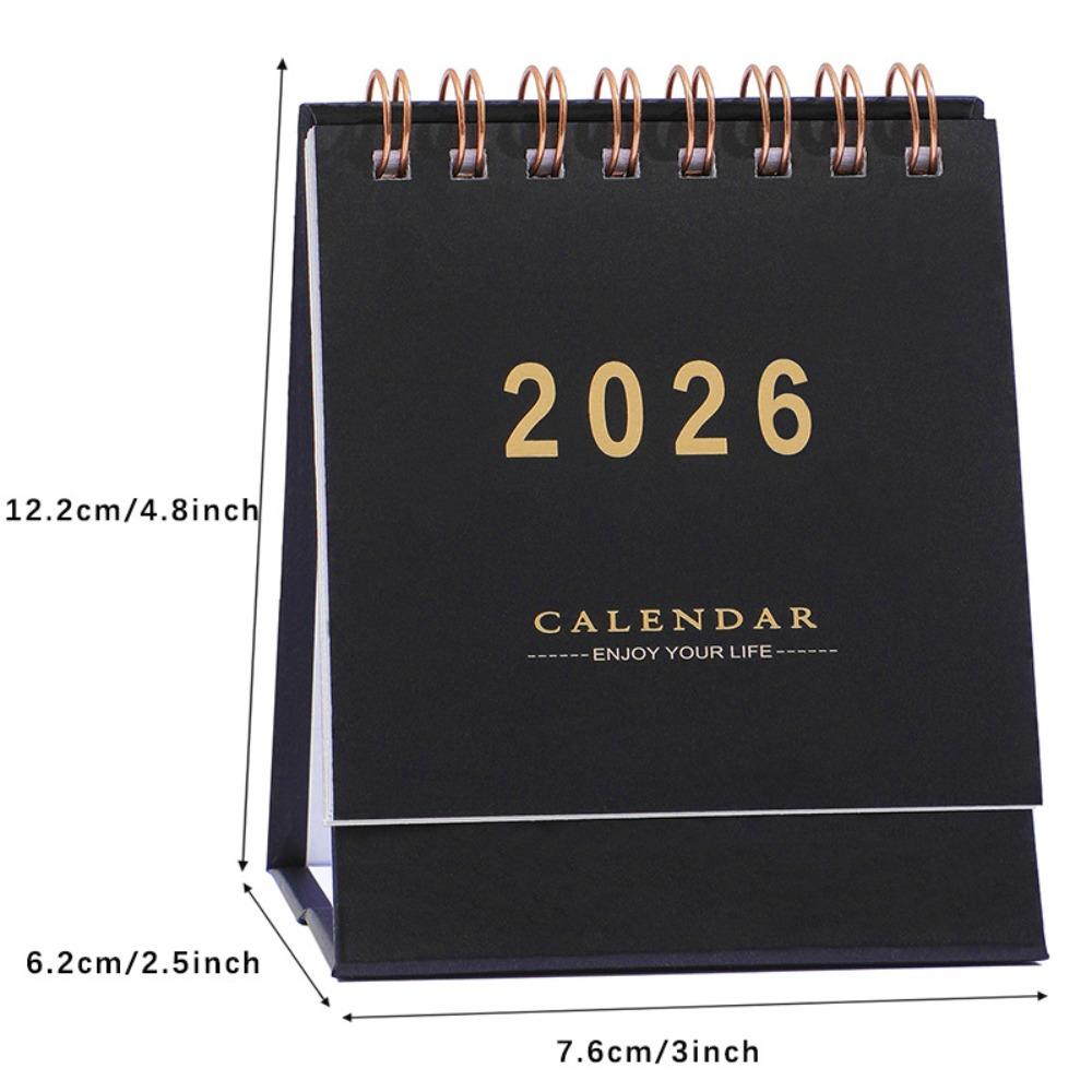 English 2026 Small Desk Calendar Month Date Display Monthly Planner  Spring Festival