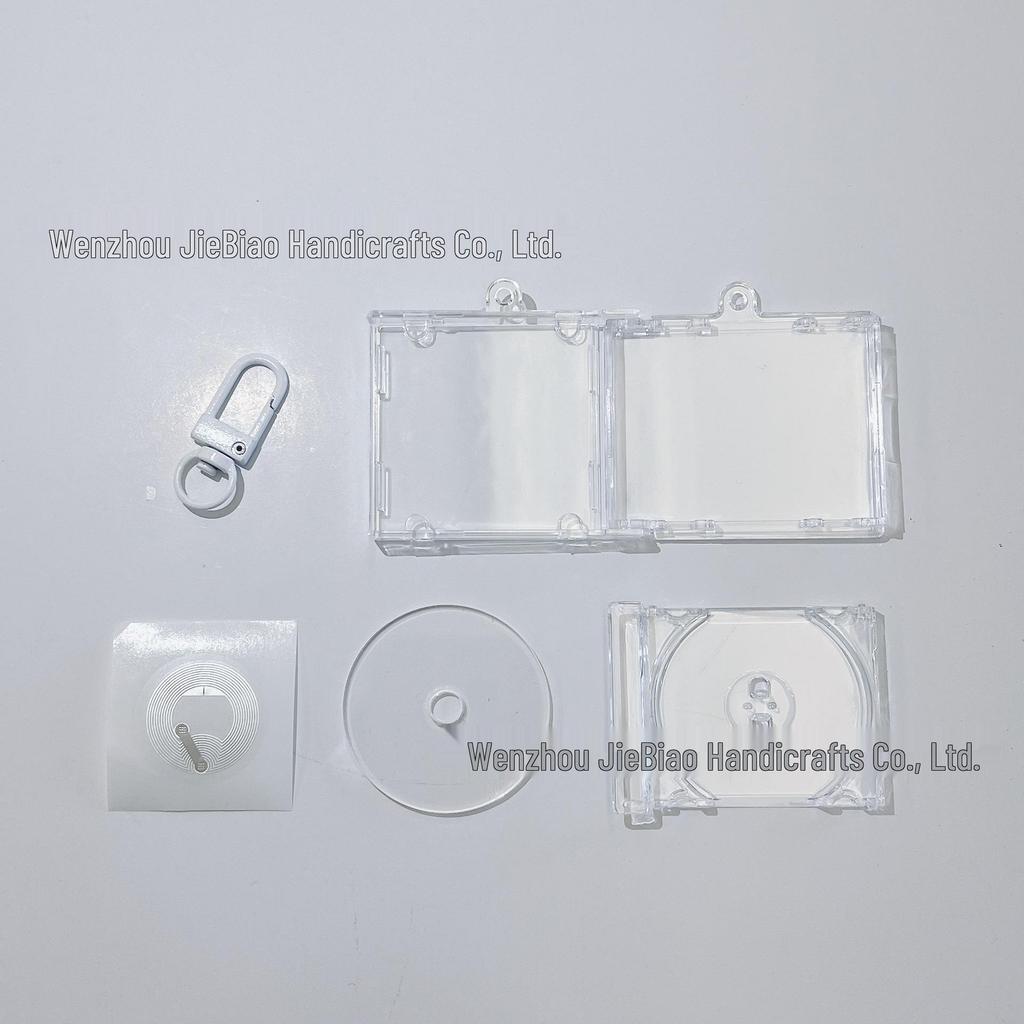 Acrylic Mini CD Case NFC Keychain Star Pendant DIY Merchandise