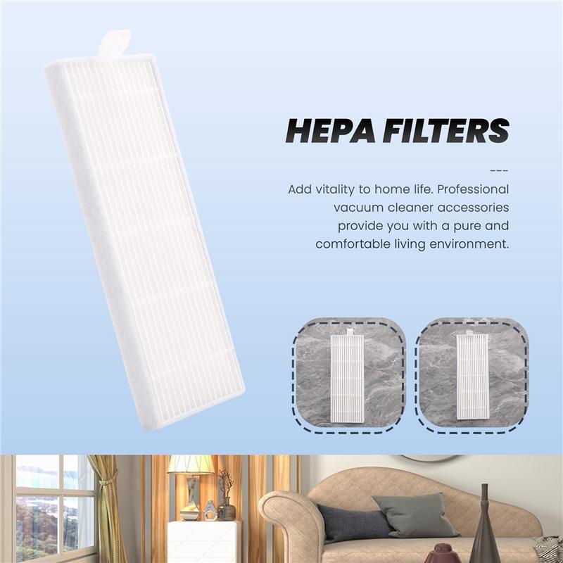 B69A NEW 5Pcs Sponge + 5Pcs Hepa Filter For Replacement Chuwi Ilife A4 Robot Vacuum Cleaner