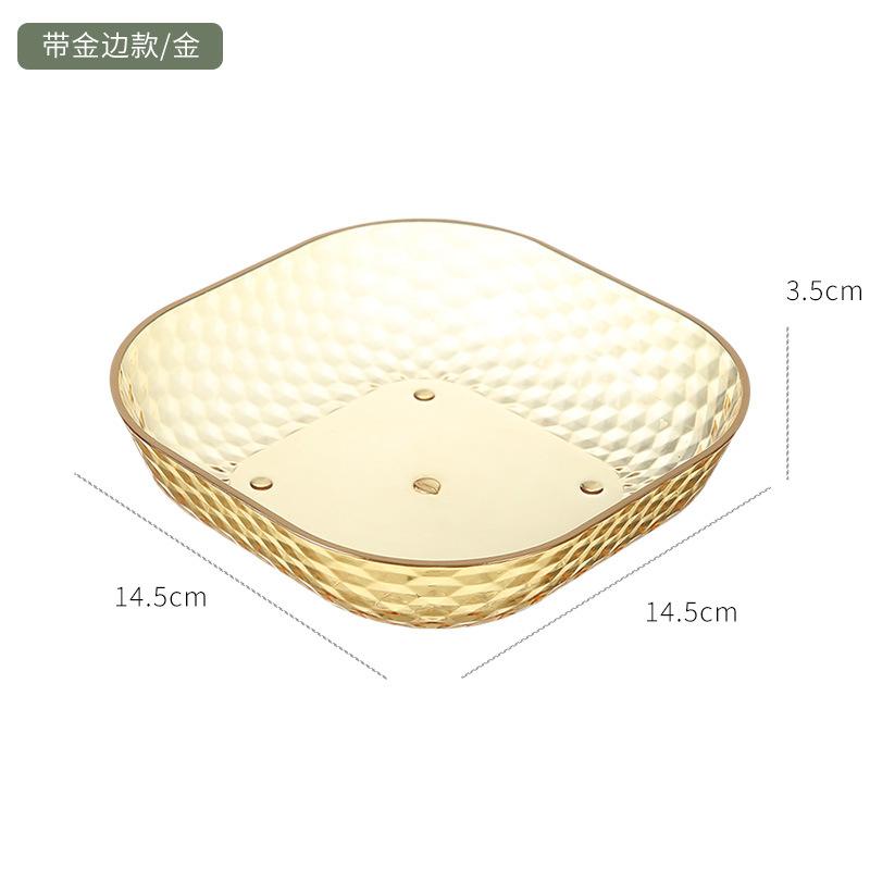 Household Spit Bone Saucer Hot Phnom Penh Dining Table Bone Saucer Plastic Pe Snack Plate Fruit Pastry Plate Garbage Residue Plate