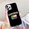 Comoros Flag Phone Case For iPhone 17 Air 14 13 12 16Pro Max 15  Plus Max Cover Shell Coque