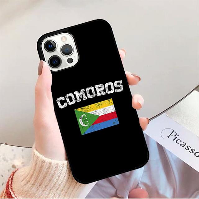 Comoros Flag Phone Case For iPhone 17 Air 14 13 12 16Pro Max 15 Plus Max Cover Shell Coque