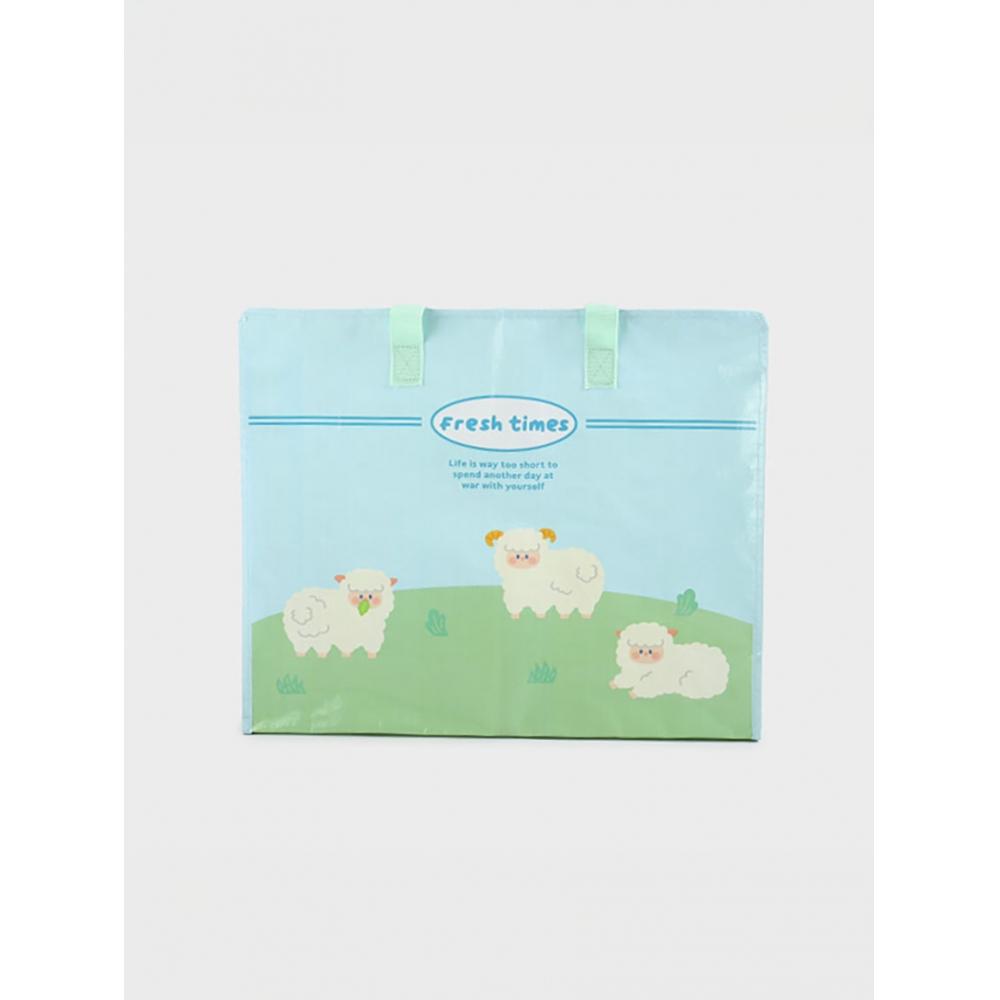 

Дизайнерская брезентовая сумка Daiso на молнии Pink animal (rabbit)