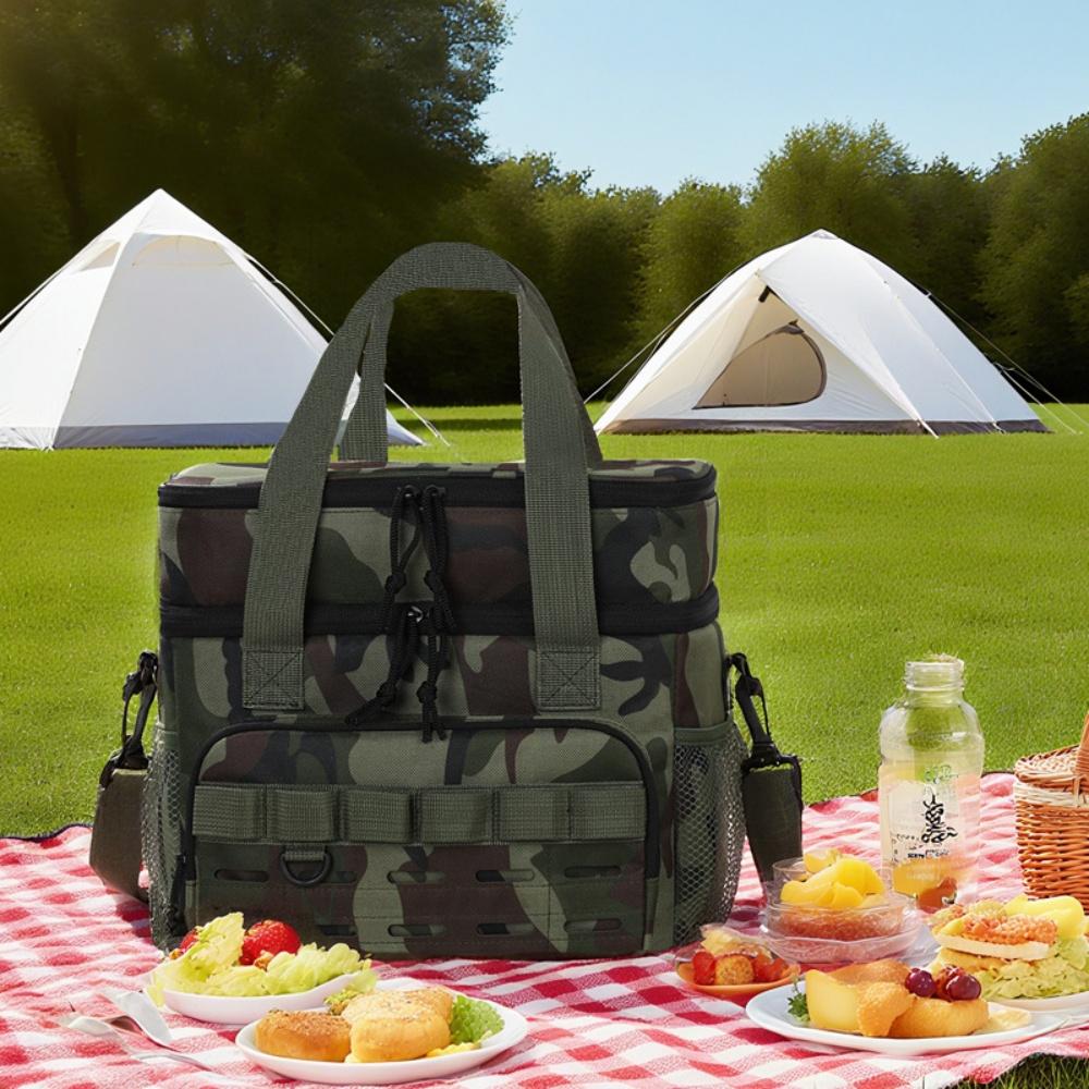 Thickened Freezer Bag High-Quality Insulated Lunch Bag Tactical Ice Bag Portable For Traveling Hiking Beach Trips