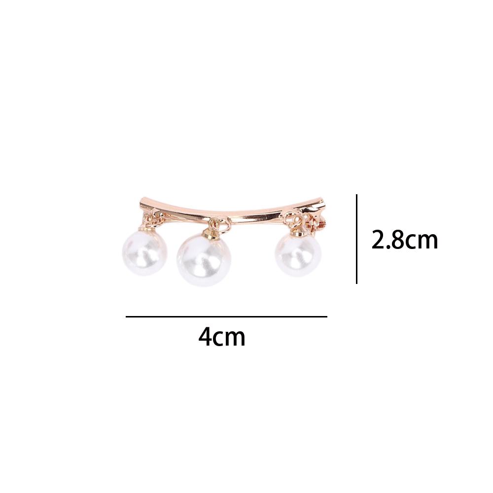 Simple Fashion Anti Slip Korean Enamel Pin Wearing Simulated Pearl Brooch Cardigan