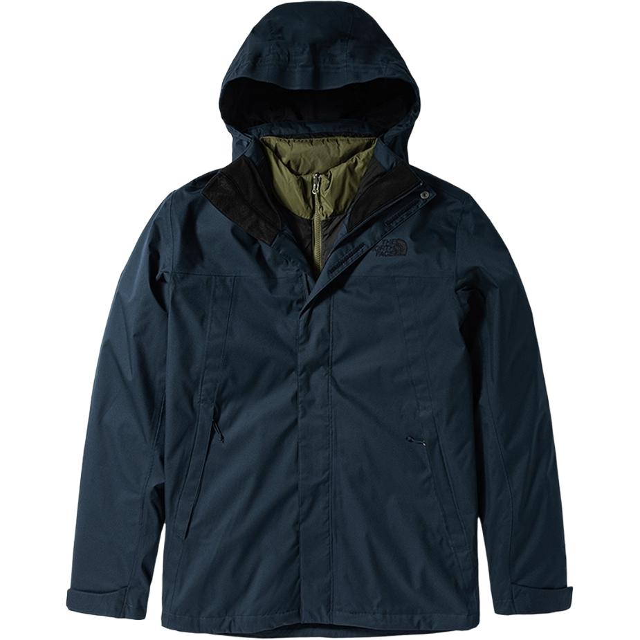 THE NORTH FACE Waterproof, Abrasion Resistant, Thermal Windbreaker Jacket Men's Dark Blue/Green NF0A4U7L-XC7