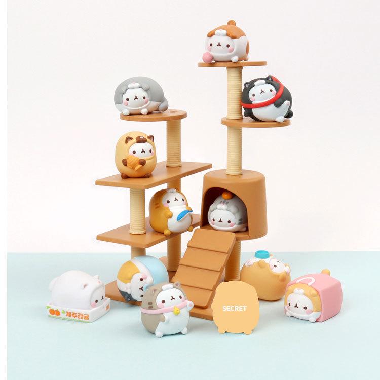 

Korean Cute Rabbit Mini Doll Shovel & Cat Figurine Blind Box V5 5cm
