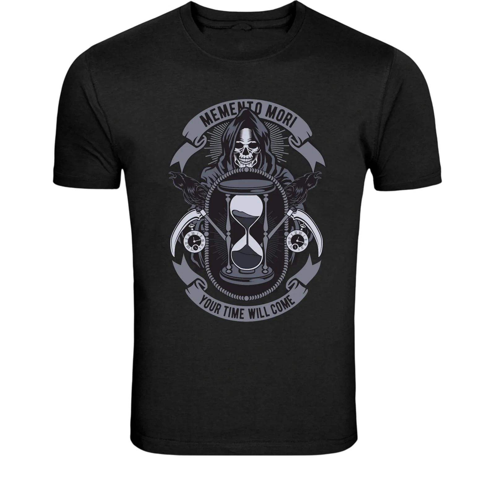 Футболка Memento Mori Жнец Песочные часы - Готическая Смерть 3XL