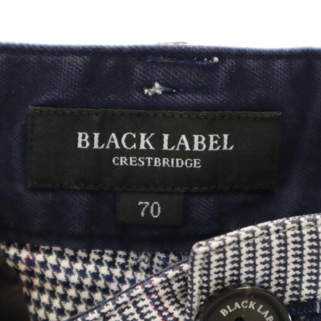 BLACK LABEL CRESTBRIDGE Glen check Long pants 70 white Men's Used