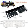 Wall Mounted Metal Tool Storage Rack Organizer - Screwdrivers Hammer Pliers Workbench Small Tool Holder for Workshop