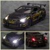 1:32 Nissan GTR R35 Modello di Auto da Corsa Simulazione Scala Macchinina Giocattolo per Bambini Lega di Alta Qualità Die Cast Macchinina Giocattolo Suono e Luce Regalo Auto per Ragazzo