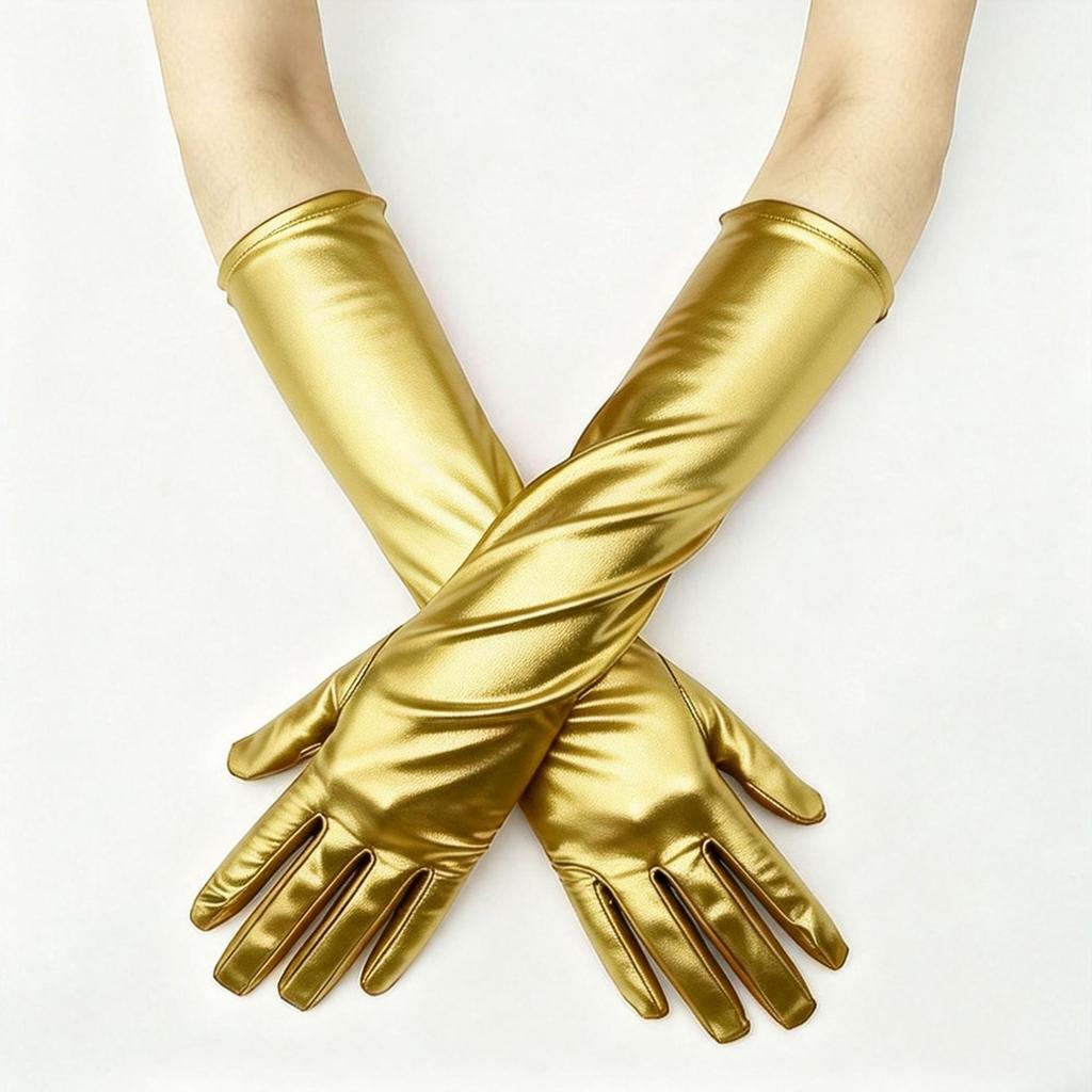 Stretch Leather Gloves for Halloween Party and Stage Performances