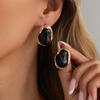 Vintage Colorful Resin Pearl Stud Earrings for Women Elegant Imitation Pearl Irregular Geometric Earrings Jewelry Gifts