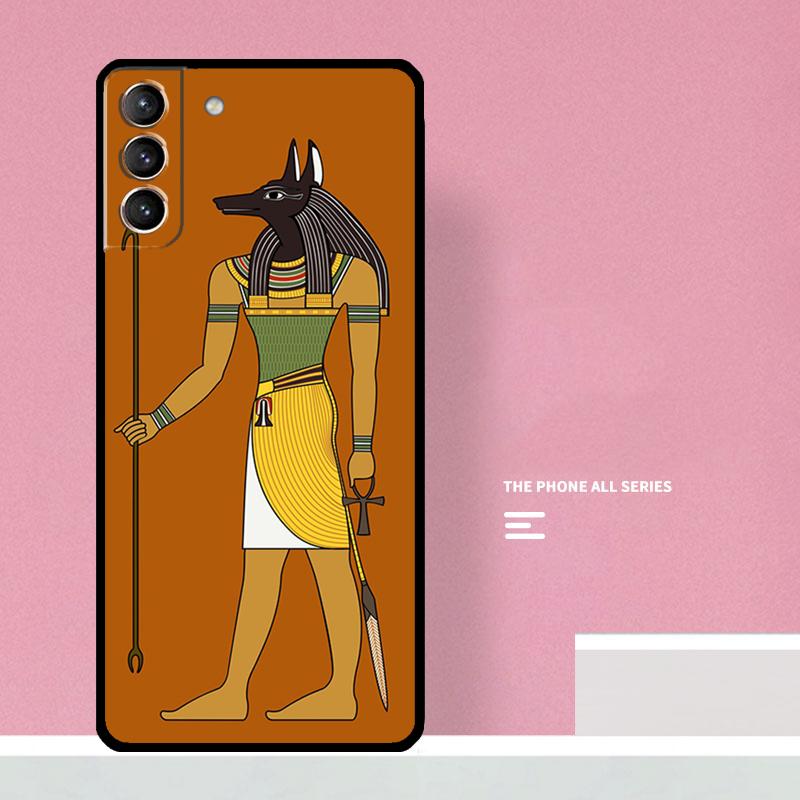 Anubis Egyptian God Phone Case For Samsung Galaxy S26 S25 S24 S20 S21 S22 S23 Ultra S10 Plus S25 FE Cover Coque