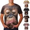 Sommer Neu Orang-Utan Affe Bedrucktes 3D T-Shirt Herren Unisex Lustiges Lässiges T-Shirt