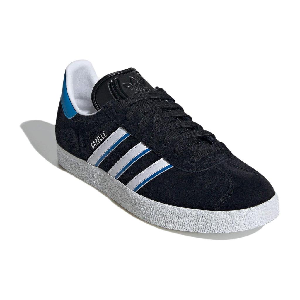 adidas Gazelle Core Schwarz Hellblau Unisex Sneakers Schuhe-Weiß IG6193