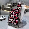 Full Screen Red Cherry Phone Case For IPhone 16 15 14 13 12 11 Pro Max X XR XS 7 8 Plus SE For IPhone 16 15 14 Plus Case Funda
