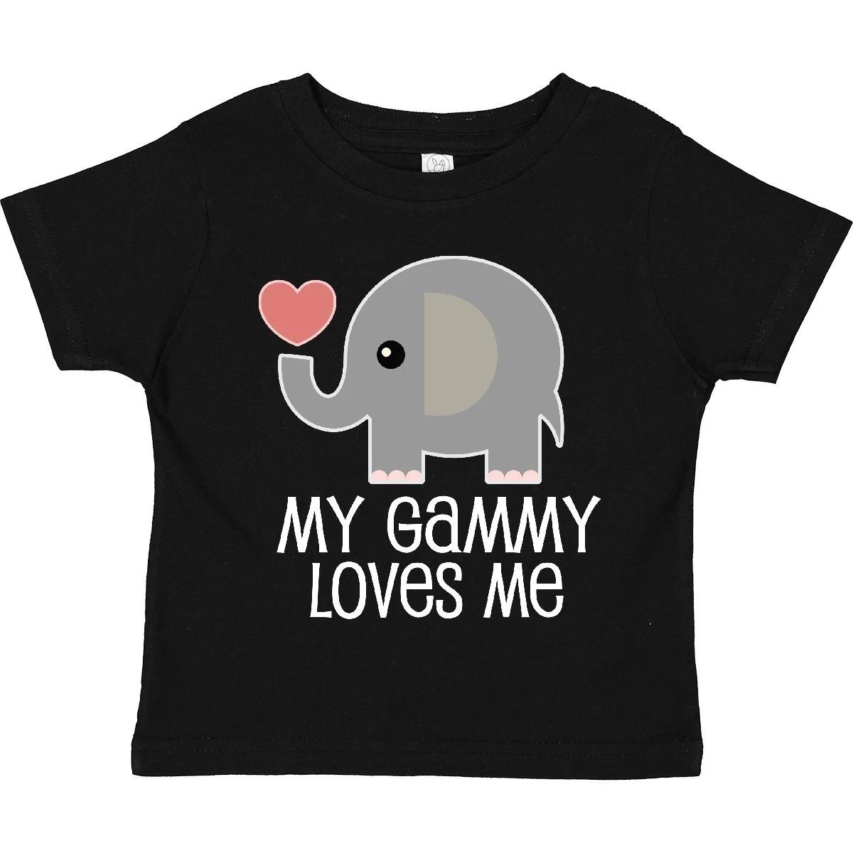 Inktastic My Gammy Loves Me Grandchild Toddler T-Shirt Grandson Cute Animals Zoo 140