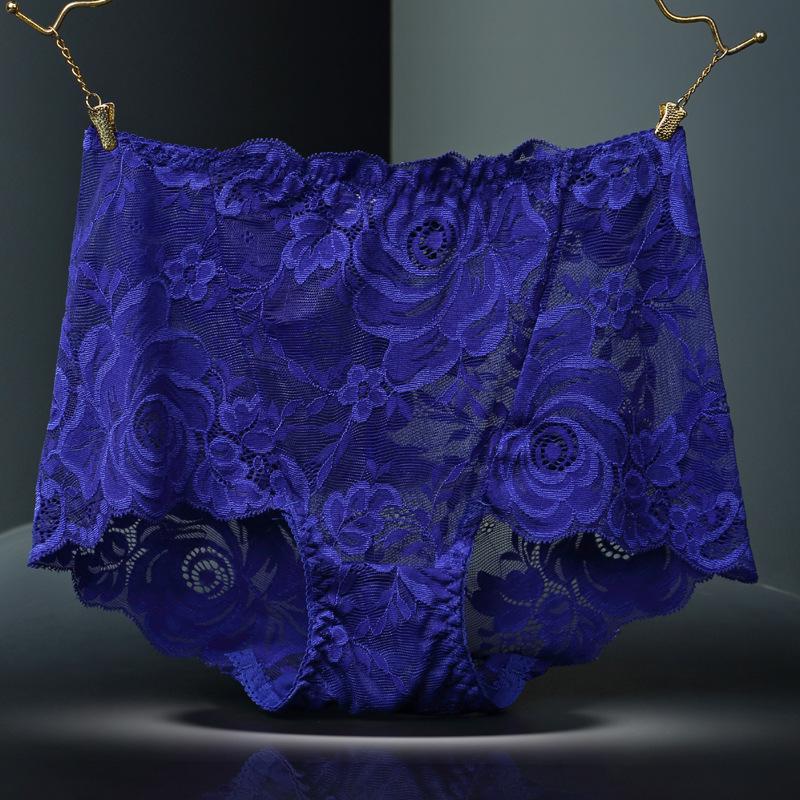 

Кружевные трусики с высокой талией больших размеров - Бесшовные трусы с контролем живота (90-300 Цзинь) L