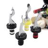 1PC Corcho de Botella de Vino de Silicona Creativo Corcho de Vino Tinto Manual Presión Hacia Abajo Sello de Corcho de Botella de Vino Tapa de Botella de Vino Hermética Corcho de Vacío