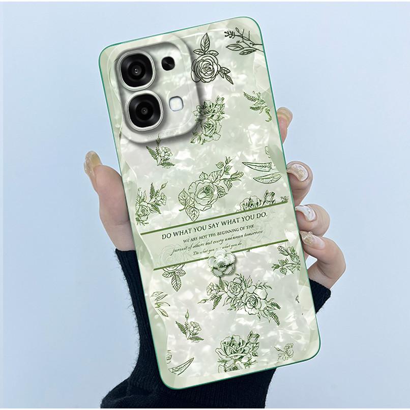 For Oppo A6 Pro 5G 4G Case Fashion Simplicity Oil Painting Floral Silicone Soft Phone Casing New Design Shockproof Back Cover