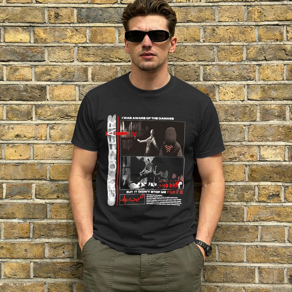 Men Tshirt Cry Of Fear Vintage 100 Cotton Tee Shirt Short Sleeve T Shirt Crew Neck Tops Plus Size