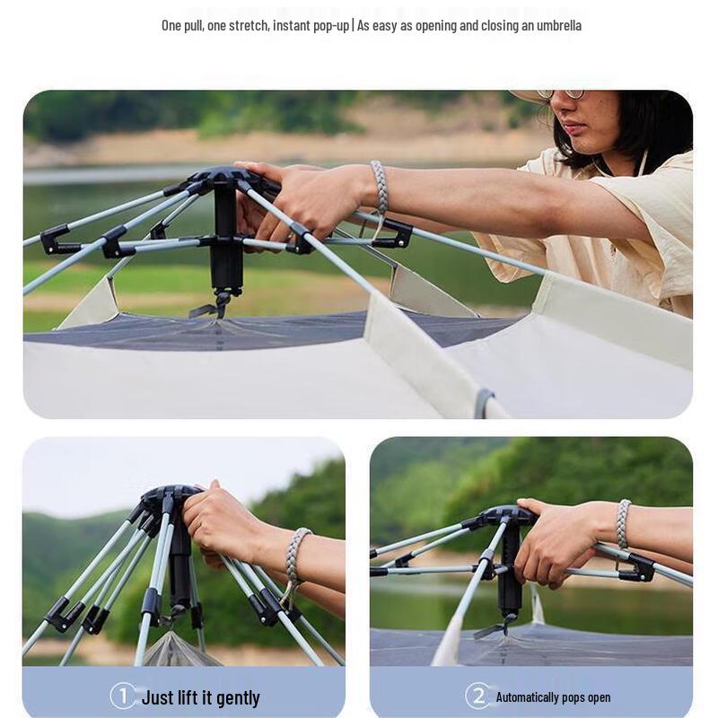 Miss Yizi Outdoor Hexagonal Tent & Tarp Combo