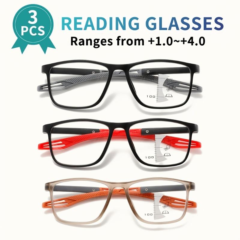 Progressive Multi-Focus Anti-Blue Light Reading Glasses Satisfying the Needs of Far and Near Use