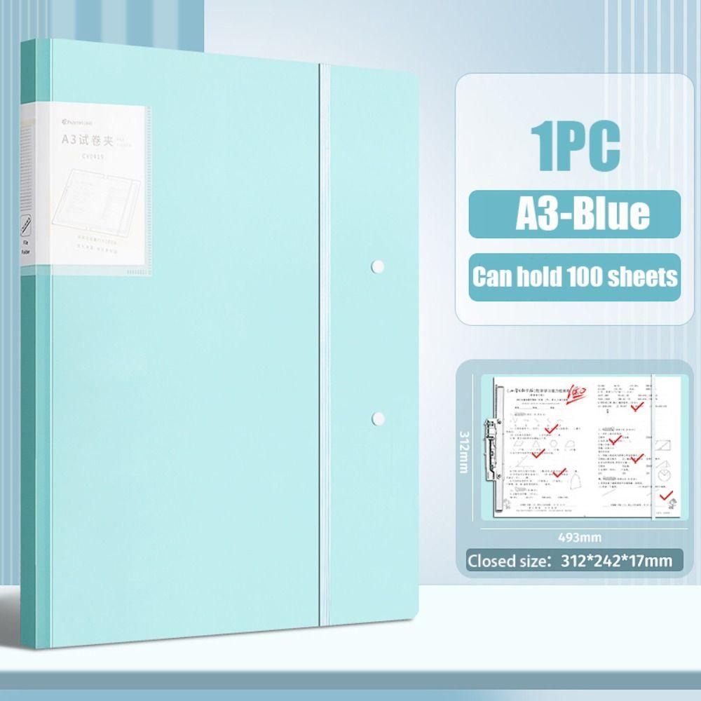 Strap Test Paper Collection Book Multifunction Classification Organizer Durable Clipboard  Student