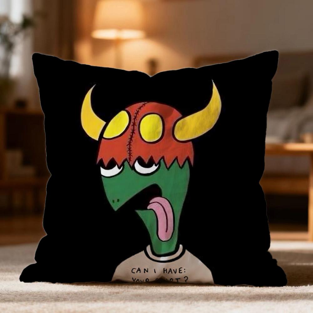 Fashion TToy Machineer Cushion Cover Soft Washable Pillow Case Multi-Scene for Couch Bed Travel Office Use