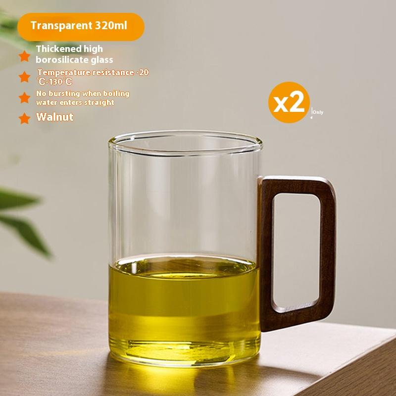 Gianxi Tea Cup High Borosilicate Glass Cup Green Tea Cup Heat-Resistant And Heat-Resistant Cup With Handle For Drinking Tea