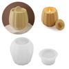 Striped Jar Candle Holder Resin Molds Tray Silicone Molds Resin Epoxy Ornaments Casting Mold for DIY Candlestick Jewelry